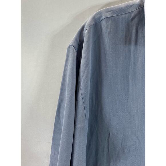 TOMMY BAHAMA Men's Blue Vintage Silk/Cotton Button-Up Short Sleeve Shirt SZ L - Picture 3 of 15